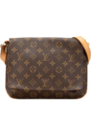 LOUIS VUITTON Pre-owned, Dame, Brun, ONE SIZE, Uld, Pre-owned canvas tasker