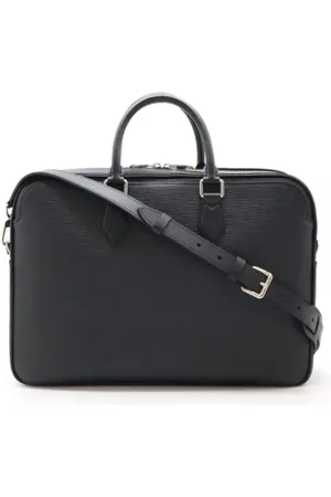 LOUIS VUITTON Pre-owned, Herre, Sort, ONE SIZE, Uld, Pre-owned Laeder dokumentmapper