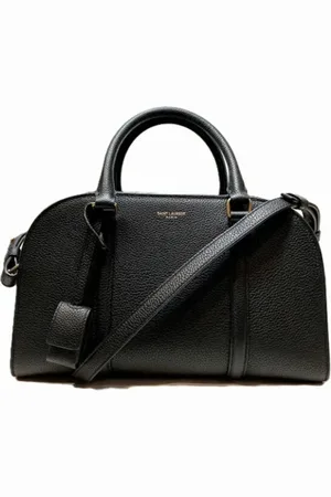 Saint Laurent Pre-owned, Dame, Sort, ONE SIZE, Uld, Pre-owned Laeder hndtasker
