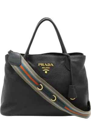 Prada Pre-owned, Dame, Sort, ONE SIZE, Uld, Pre-owned Laeder prada-tasker