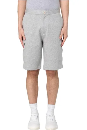 Brunello Cucinelli Shorts, Herre, Grå, S, Uld, Stilfulde Cargo Shorts til Mænd