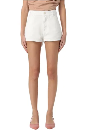 Pinko Shorts, Dame, Hvid, W27, Denim, Hvide Denim Shorts