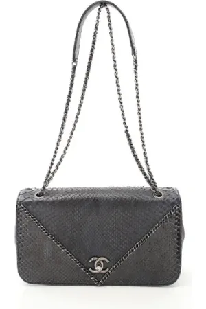 CHANEL Pre-owned, Dame, Blå, ONE SIZE, Uld, Pre-owned Laeder chanel-tasker