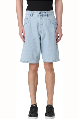 Emporio Armani Shorts, Herre, Blå, XS, Denim, Afslappede Fit Denim Shorts