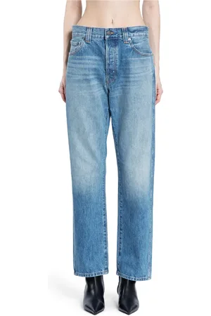 Khaite Jeans, Dame, Blå, W26, Denim, Slidte Indigo Denim Jeans