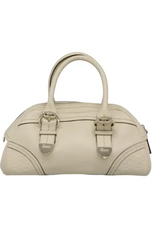 Gucci Pre-owned, Dame, Hvid, ONE SIZE, Uld, Pre-owned Laeder hndtasker