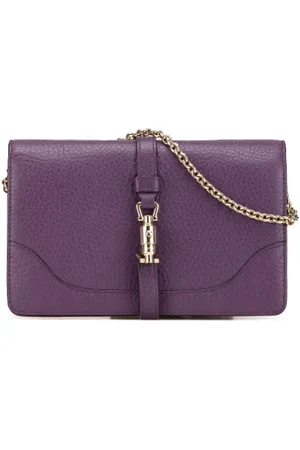 Gucci Pre-owned, Dame, Lilla, ONE SIZE, Uld, Pre-owned Laeder gucci-tasker