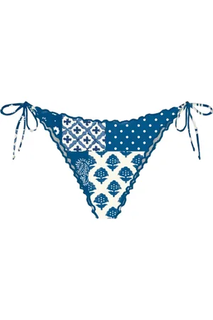 MC2 SAINT BARTH Badetøj, Dame, Blå, L, Brasiliansk Patch Indigo Bikini