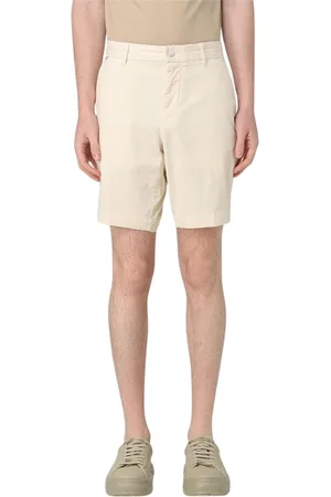 HUGO BOSS Shorts, Herre, , M, Uld, Stilfulde gule creme casual shorts