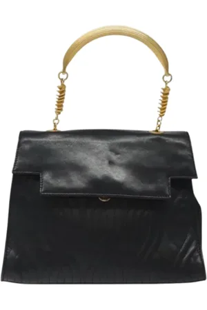 Fendi Pre-owned, Dame, Sort, ONE SIZE, Tyl, Pre-owned Laeder fendi-tasker