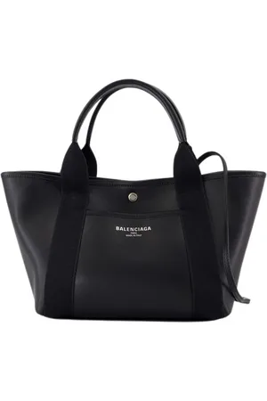 Balenciaga Taske, Dame, Sort, ONE SIZE, Læder, Sort læder shopper taske