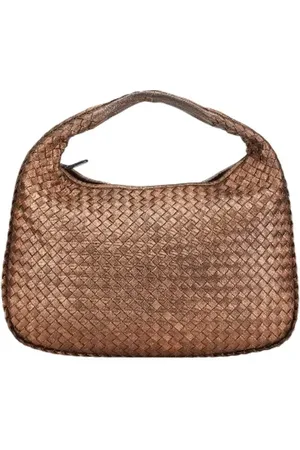 Bottega Veneta Pre-owned, Dame, Brun, ONE SIZE, Uld, Pre-owned Laeder skuldertasker