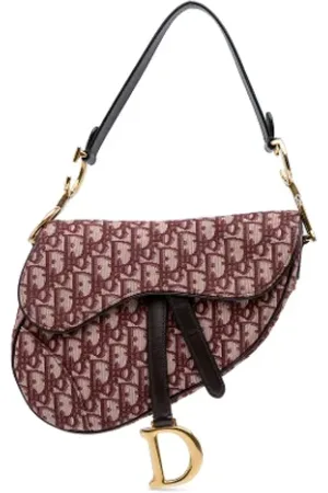Dior Pre-owned, Dame, Rød, ONE SIZE, Uld, Pre-owned Canvas dior-tasker