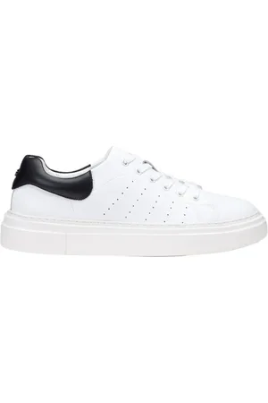 Cult Sko, Herre, Hvid, 43 EU, Læder, Hvide minimalistiske lædersneakers