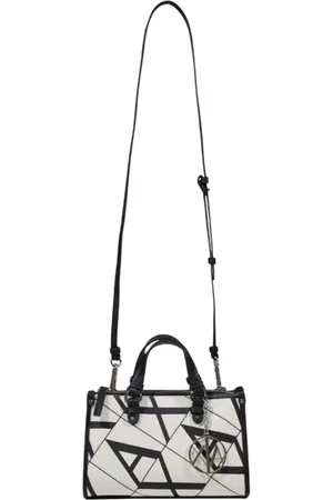 Armani Exchange Taske, Dame, Flerfarvet, ONE SIZE, Elegant Hvid Håndtaske Moderne Design
