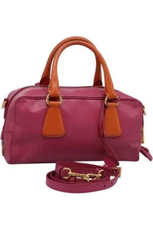 Prada Pre-owned, Dame, Lyserød, ONE SIZE, Uld, Pre-owned Laeder hndtasker