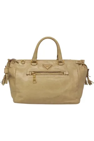 Prada Pre-owned, Dame, , ONE SIZE, Tyl, Pre-owned Laeder hndtasker
