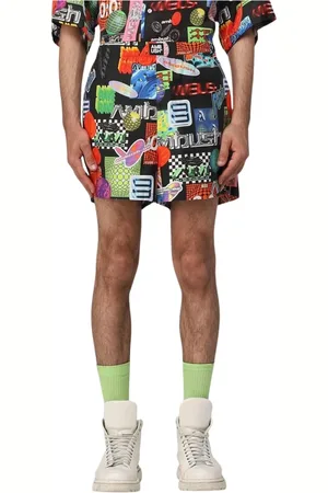 AMBUSH Shorts, Herre, Flerfarvet, L, Uld, Multifarvet Collage Print Shorts