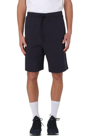 HUGO BOSS Shorts, Herre, Blå, XL, Bomuld, Blå Afslappet Pasform Sweater
