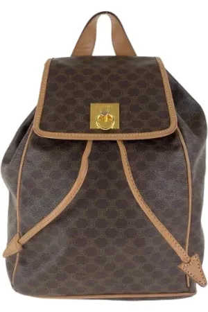 Céline Pre-owned, Dame, Brun, ONE SIZE, Uld, Pre-owned Canvas rygsaekke