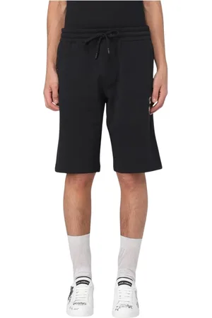 Dolce & Gabbana Shorts, Herre, Sort, M, Uld, Sorte stilfulde herreshorts