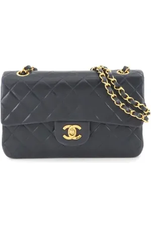 CHANEL Pre-owned, Dame, Blå, ONE SIZE, Uld, Pre-owned Laeder chanel-tasker