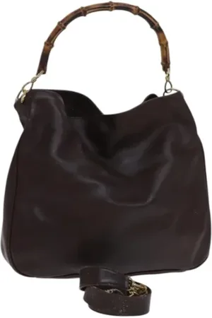 Gucci Pre-owned, Dame, Brun, ONE SIZE, Uld, Pre-owned Laeder gucci-tasker
