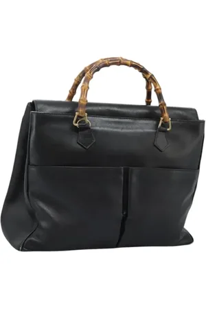 Gucci Pre-owned, Dame, Sort, ONE SIZE, Uld, Pre-owned Laeder hndtasker