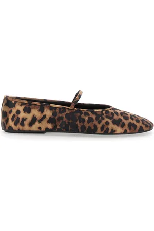 Jeffrey Campbell Sko, Dame, Brun, 38 EU, Brun Balletsko med Leopard Print