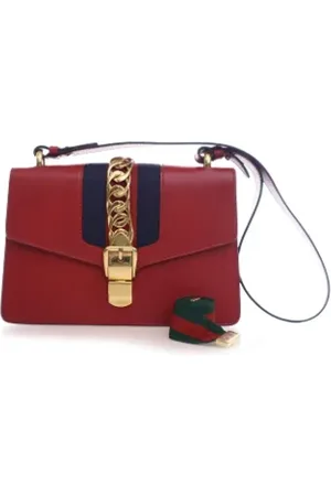 Gucci Pre-owned, Dame, Rød, ONE SIZE, Uld, Pre-owned Laeder gucci-tasker