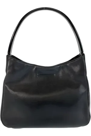 Prada Pre-owned, Dame, Sort, ONE SIZE, Uld, Pre-owned Stof crossbody-tasker