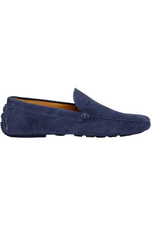 HARMONT&BLAINE Sko, Herre, Blå, 43 EU, Herre Blå Ruskind Loafer - 45