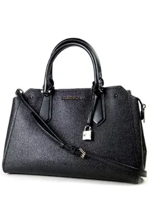 Michael Kors Pre-owned, Dame, Sort, ONE SIZE, Uld, Pre-owned Laeder hndtasker