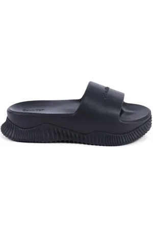 Calvin Klein Sko, Dame, Sort, 37 EU, Sorte Slide Sandaler Letvægts Polstret Fornemmelse