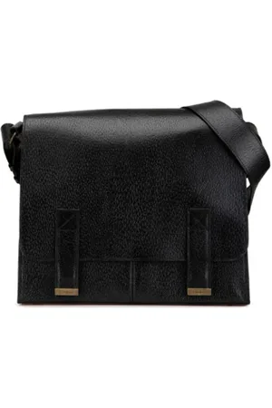 Saint Laurent Pre-owned, Dame, Sort, ONE SIZE, Uld, Pre-owned Laeder skuldertasker