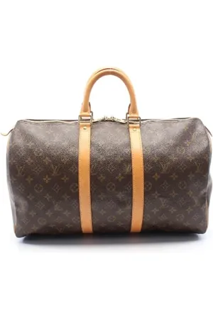 LOUIS VUITTON Pre-owned, Herre, Brun, ONE SIZE, Læder, Pre-owned canvas tasker