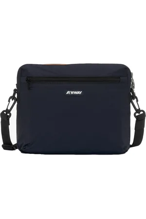 K-Way Taske, Herre, Blå, ONE SIZE, Uld, Stilfuld Crossbody Taske Moire Kollektion
