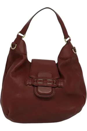 Gucci Pre-owned, Dame, Brun, ONE SIZE, Uld, Pre-owned Laeder gucci-tasker