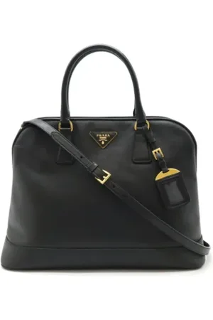 Prada Pre-owned, Dame, Sort, ONE SIZE, Uld, Pre-owned Laeder prada-tasker