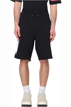 DISCLAIMER Shorts, Herre, Sort, M, Bomuld, Grafisk Print Shorts til Mænd