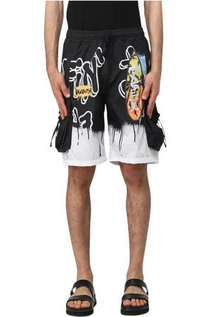 DISCLAIMER Shorts, Herre, Flerfarvet, M, Uld, Stilfulde Cargo Shorts med Lommer