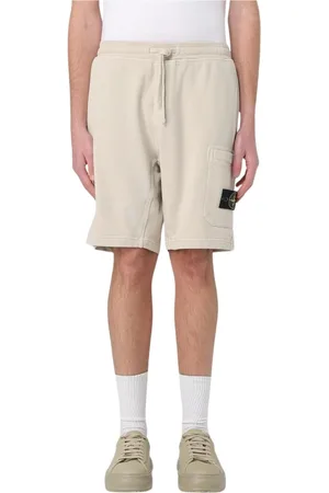 Stone Island Shorts, Herre, , XL, Uld, Grå Casual Shorts til Mænd