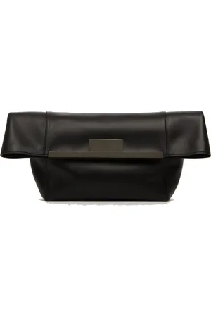 Max Mara Taske, Dame, Sort, ONE SIZE, Uld, Sort Kalveskind Clutch Taske