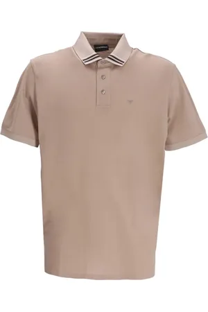 Emporio Armani Top, Herre, , L, Bomuld, Logo Front Button Polo Kortærmet