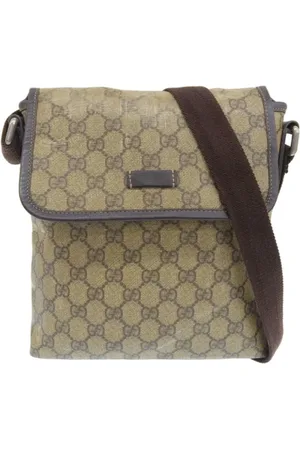 Gucci Pre-owned, Dame, Brun, ONE SIZE, Uld, Pre-owned Stof gucci-tasker