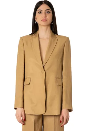 ACTUALEE Jakke, Dame, Brun, S, Uld, Tailleur Jakke - Kamelfarve