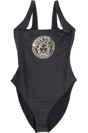 VERSACE Badetøj, Dame, Sort, L, Uld, Dame Strand Badedragt