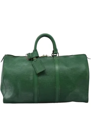 LOUIS VUITTON Pre-owned, Dame, Grøn, ONE SIZE, Tyl, Pre-owned Laeder louis-vuitton-tasker