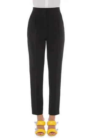 Moschino Bukser, Dame, Sort, L, Polyester, Elegant Sorte Bukser Ss23
