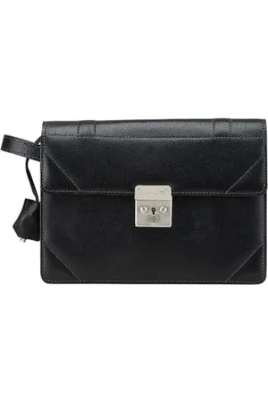 Givenchy Pre-owned, Dame, Sort, ONE SIZE, Tyl, Pre-owned Laeder clutches